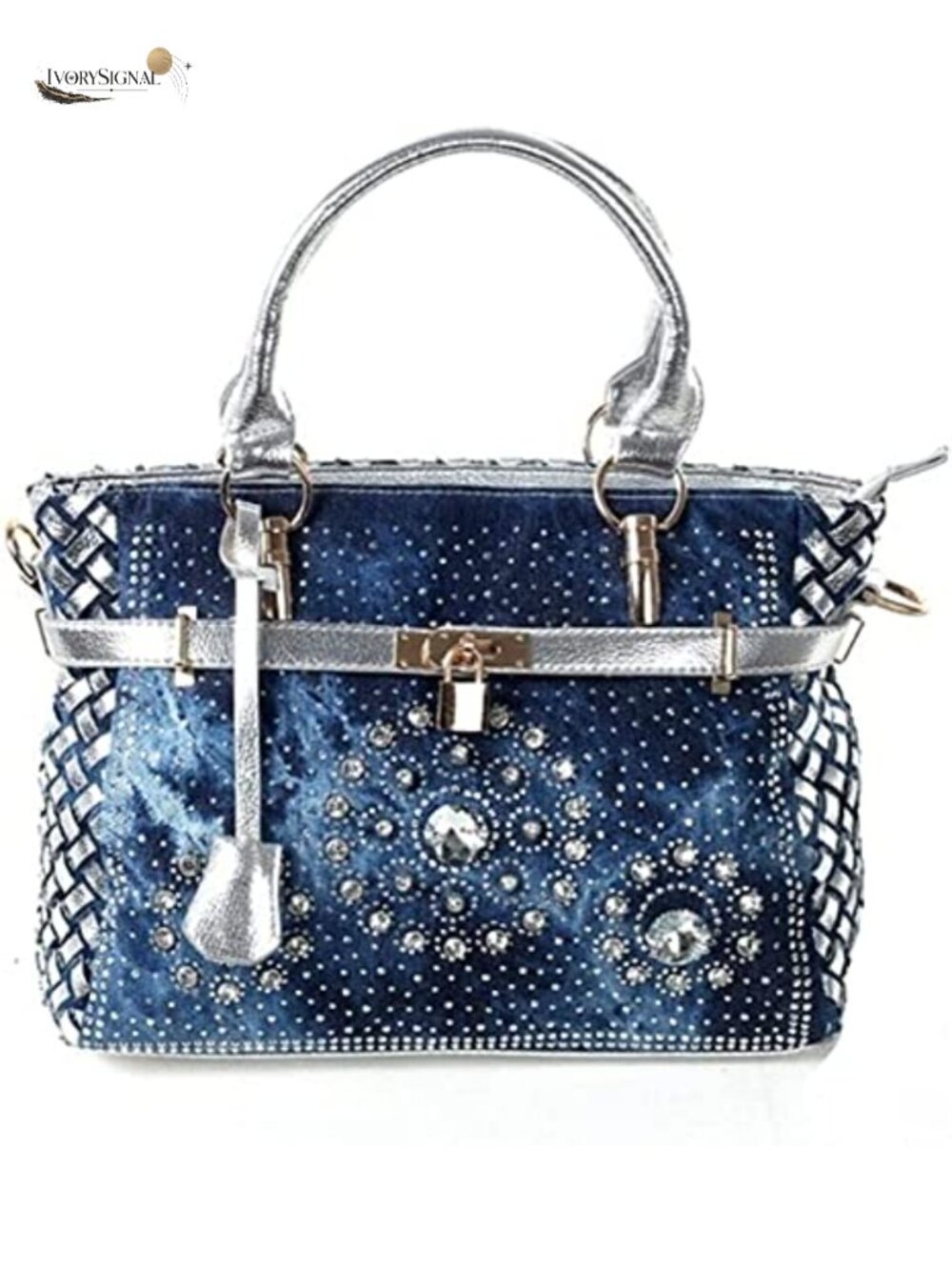 Denim Women Handbag Large Capacity Jean Tote Bag Shoulder Bags Fashion Bling